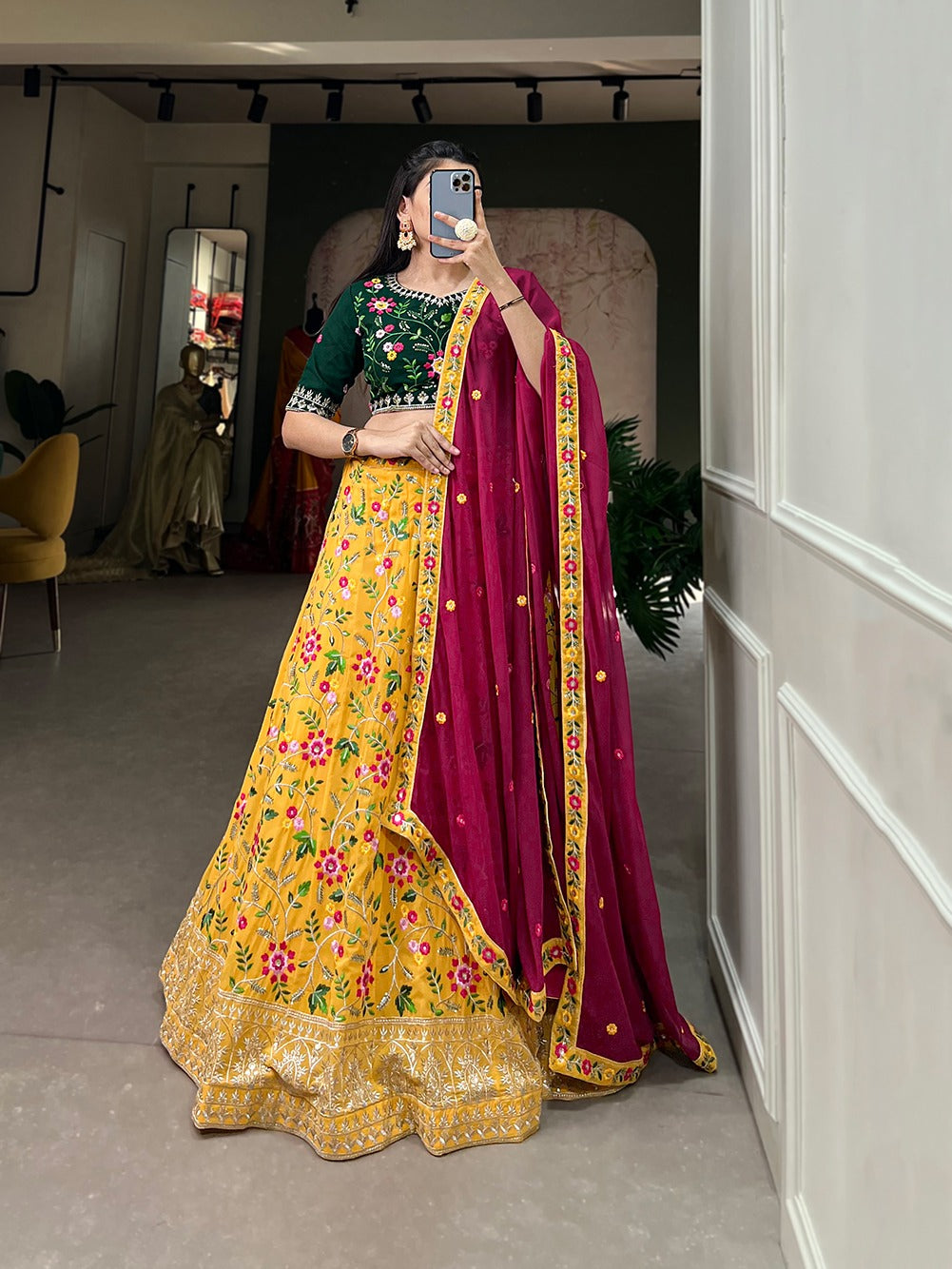 LEHENGA EMBODIES THE RADIANCE OF TRADITION AND THE BEAUTY OF CELEBRATION