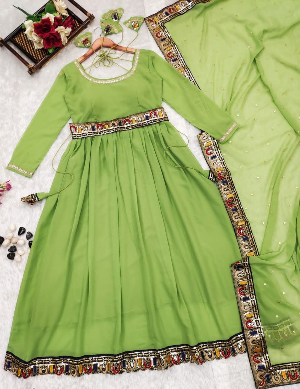 NEW GEREN ANARKALI EMBROIDERY TO OUR VERY POPULAR COLLECTION