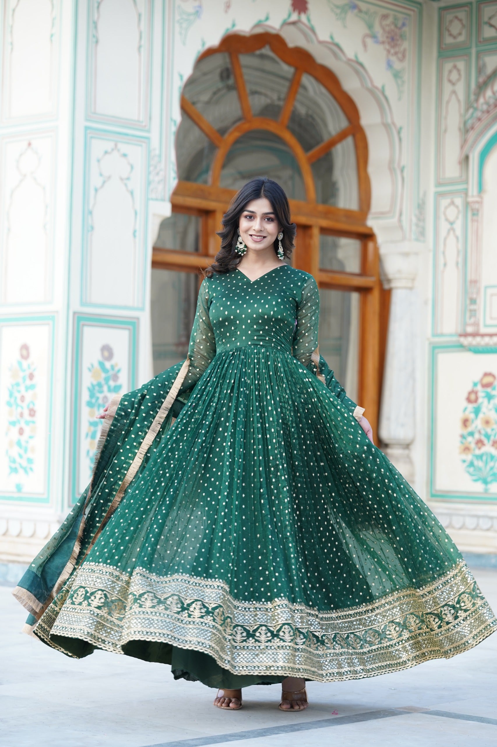 PREMIUM READYMADE GOWN WITH DUPATTA SET