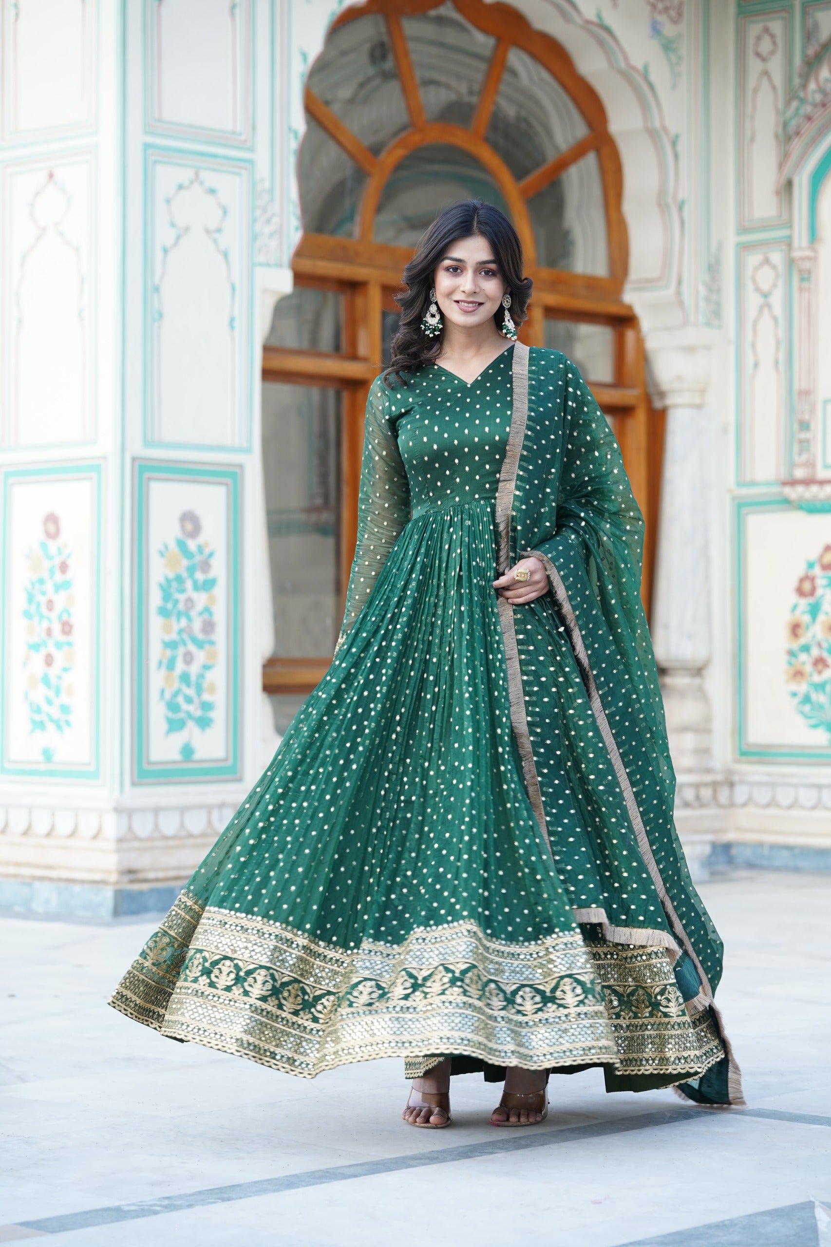 PREMIUM READYMADE GOWN WITH DUPATTA SET