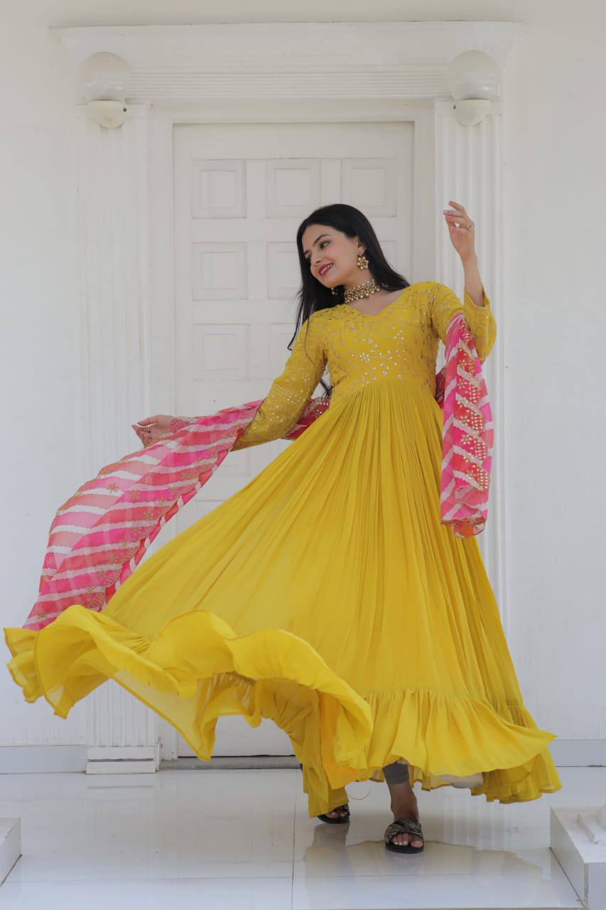 PREMIUM READYMADE GOWN-DUPATTA COLLECTIONS