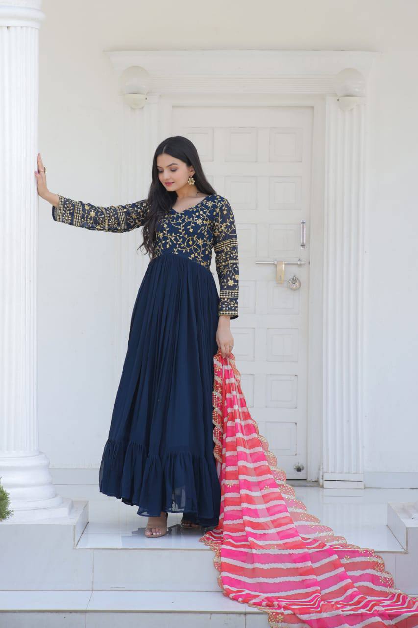PREMIUM READYMADE GOWN-DUPATTA COLLECTIONS