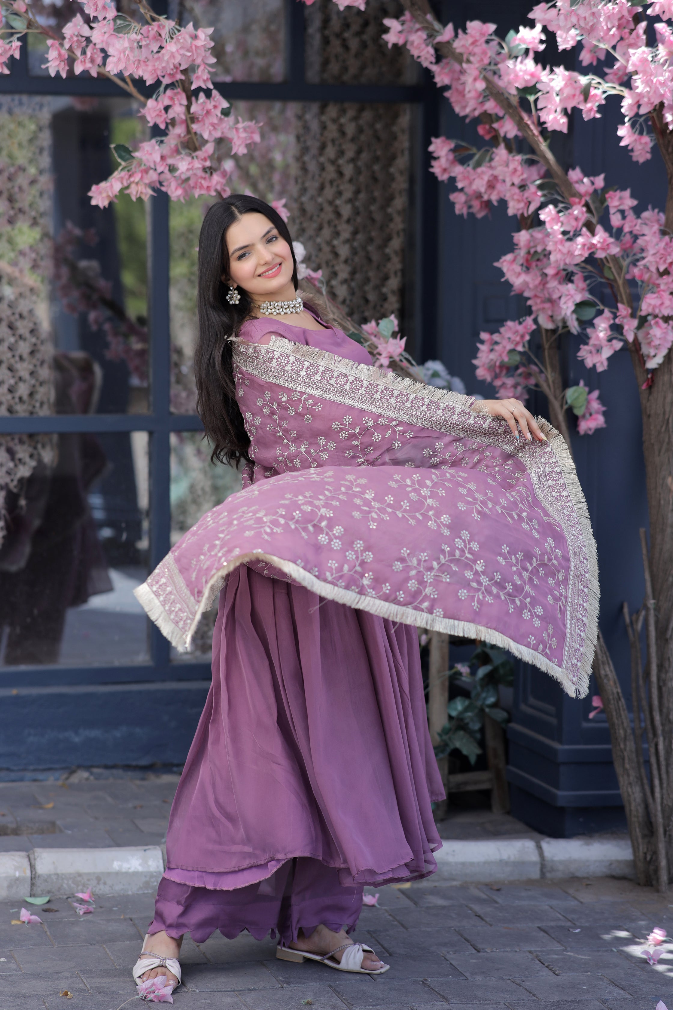 PREMIUM DESIGNER READYMADE TOP-PLAZZO-DUPATTA COLLECTIONS