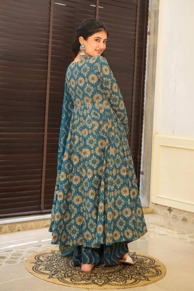 PARTY WEAR PRINTED GOWN FOR WOMEN WITH DUPPATA